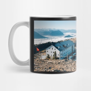 Swiss Alps - Rigi Kulm With Amazing Panorama on Clear Sunny Winter Day Mug